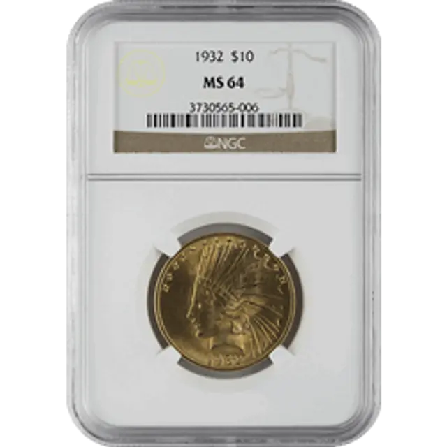 $10 U.s. Gold Indian Ngc64
