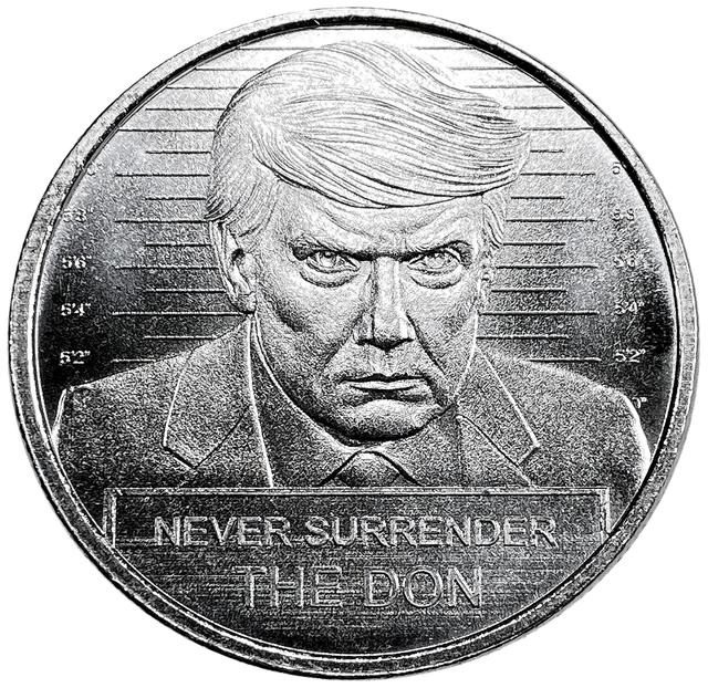 1 Oz Silver Trump Coin