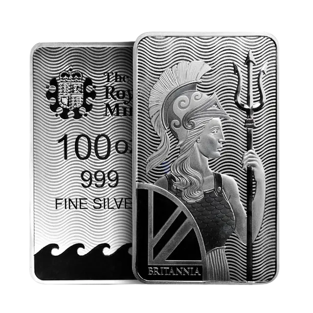 Britannia 100 Oz Silver Bar