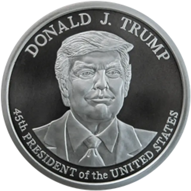 5 Oz Silver Round Donald J Trump